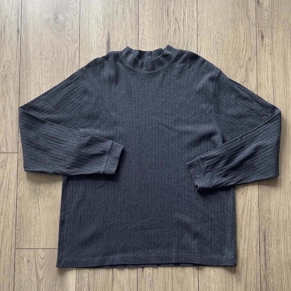Brooks Sport (Brooks Brothers) Charcoal Mock Turtleneck Sweater Men’s XL